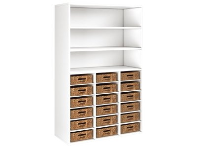 Zoom bild av MELAMINE COATED CABINET H: 162 cm - L: 105 cm 18 baskets 18 she
