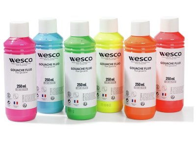 Zoom bild av GOUACHE FLUORESCENT 6 x 250 ml