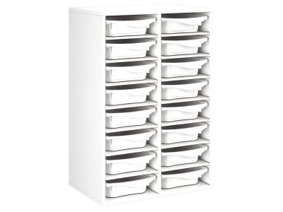Zoom bild av MELAMINE CABINET H: 102 cm - L: 70.5 cm 16 containers 14 shelve
