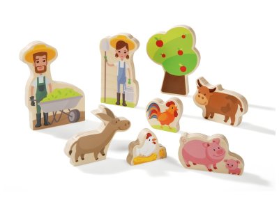 Zoom bild av WOODEN FIGURINES Farm