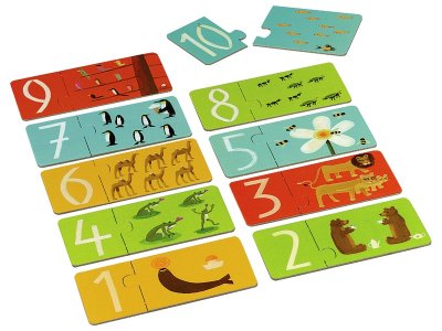 Zoom bild av NUMBER PUZZLES 1 to 10