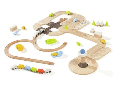 Zoom bild av REVERSIBLE TRAIN/ROAD TRACK Giga