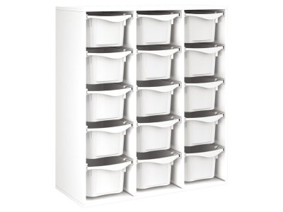 Zoom bild av MELAMINE CABINET H: 118 cm - L: 105 cm 15 trays on rails