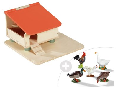Zoom bild av MAXI PACK Henhouse + 5 animals