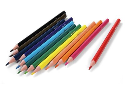 Zoom bild av VALUE LARGE ERGONOMIC COLOURED PENCILS