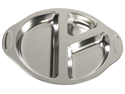 Zoom bild av STAINLESS STEEL TABLEWARE 3-compartment PLATE