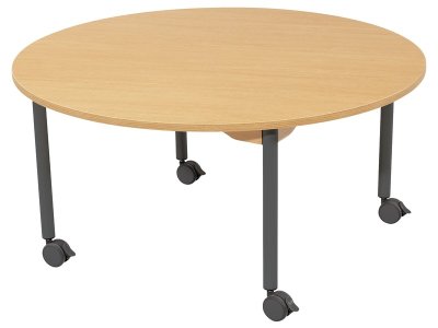 Zoom bild av NOISE-REDUCING TABLE LEGS WITH CASTORS Ø 120 cm circular