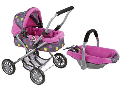 Zoom bild av MAXI PACK PRAM + BABY CARRIER for dolls