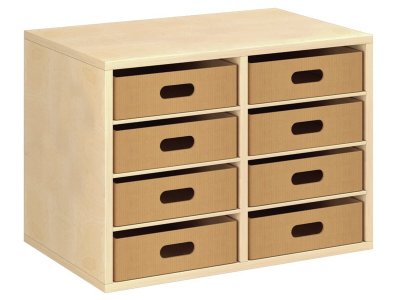 Zoom bild av MELAMINE COATED UNIT H: 51 cm - W: 70.5 cm 8 cardboard containe