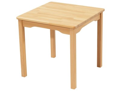 Zoom bild av SOLID BEECH TABLE WOODEN LEGS 60x60 cm square T2