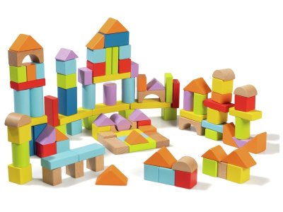 Zoom bild av COLOURED BUILDING BLOCKS