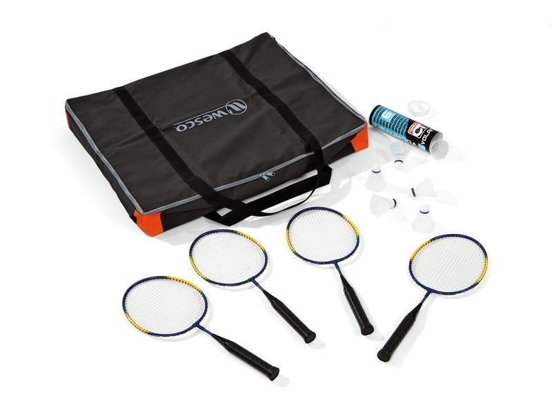 BADMINTON KIT Mini racket for 4 children with bag - WESCO